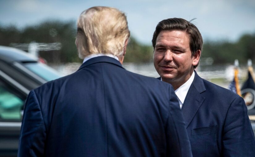 Ron DeSantis suggests he would pardon Trump on any federal charges