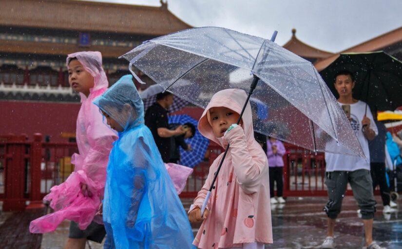 Thousands flee homes as heavy rain lashes China after Typhoon Doksuri