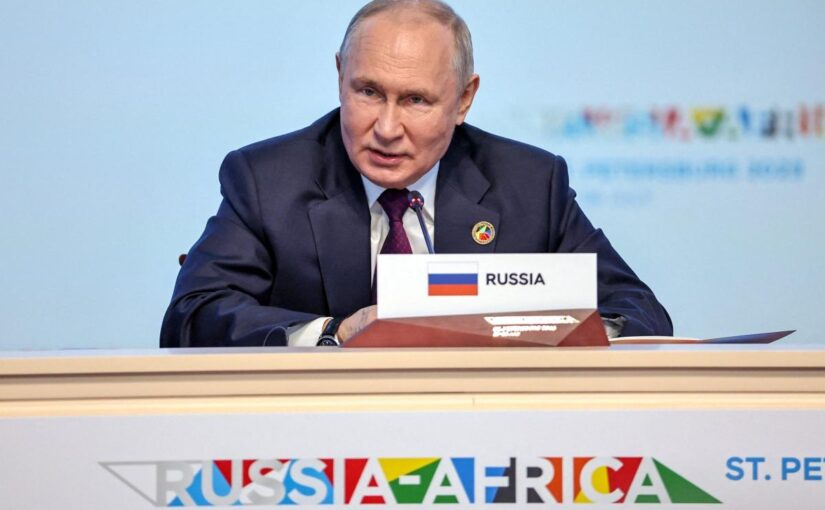 Vladimir Putin quotes Nelson Mandela as he courts African nations
