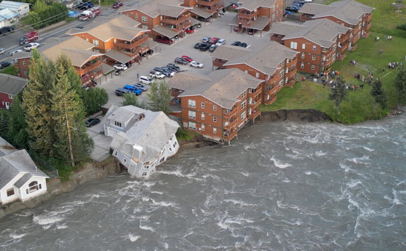 “Glacial outburst” flooding destroys at least 2 buildings, prompts evacuations in Alaskan capital of Juneau