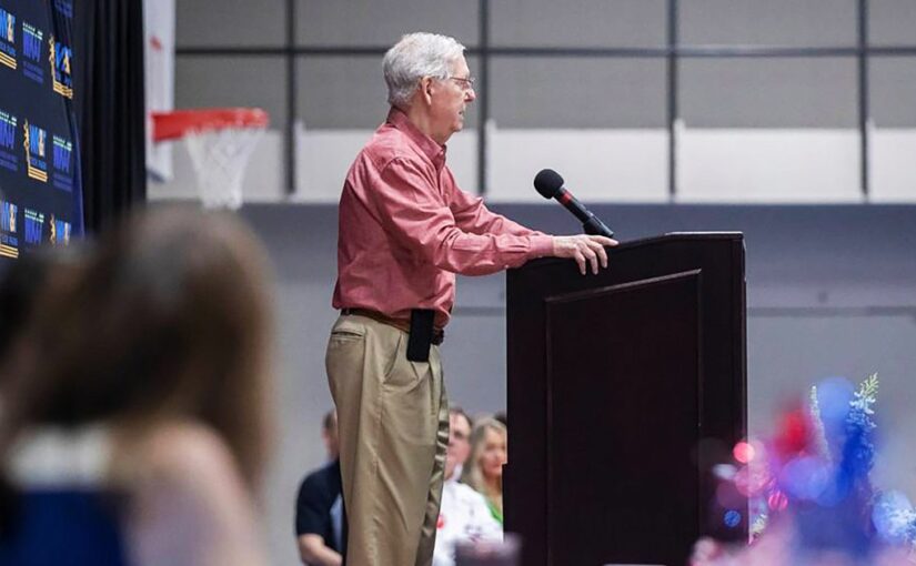 McConnell heckled with calls to ‘retire’ during speech in Kentucky