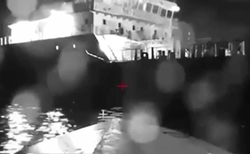Ukrainian drones hit sanctioned Russian tanker in second sea attack in a day