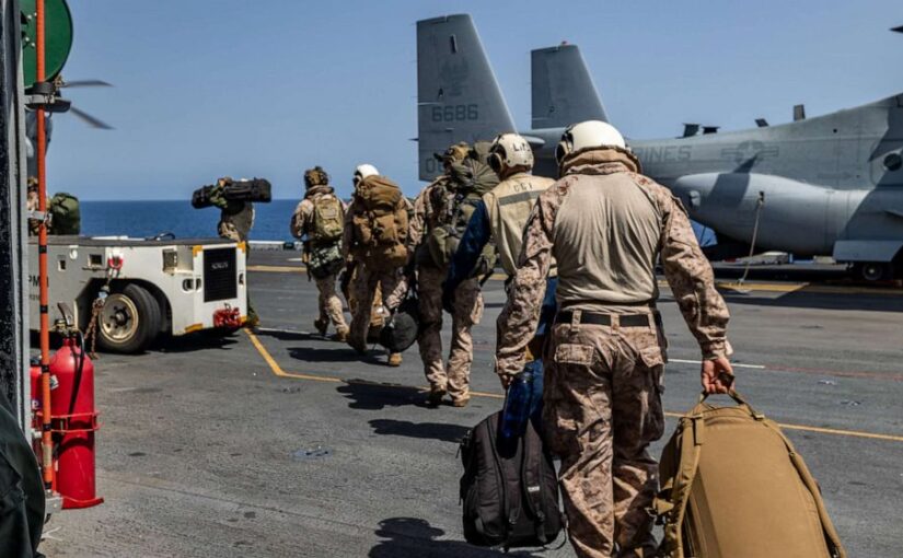 Thousands of Marines and sailors deploy to Middle East to deter Iran from seizing ships