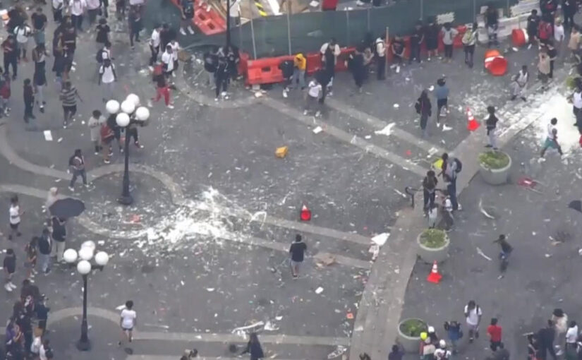 Chaos erupts at Union Square during livestreamer Kai Cenat’s giveaway